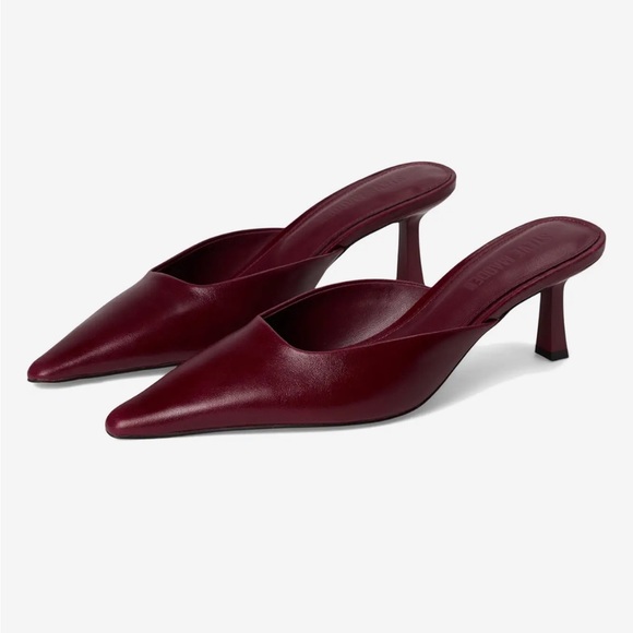 Steve Madden Shoes - Steve Madden Lisbeth Pointed Toe Mule - Burgundy Leather -8M